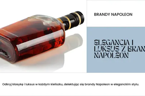 Brandy Napoleon. Choć nie jest to piwo królewskie, ile ma procent? Ta elegancka brandy to kwintesencja luksusu.