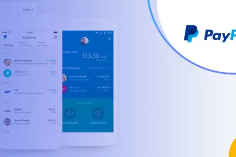 Aplikacja PayPal pokazuje transakcje. Zastanawiasz się, czy PayPal pobiera prowizje? Sprawdź szczegóły na ekranie telefonu.