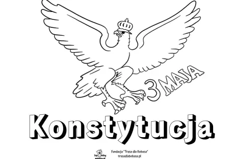 Orzeł w koronie, napis "3 MAJA" i "Konstytucja". Ciekawostki o Konstytucji 3 Maja.