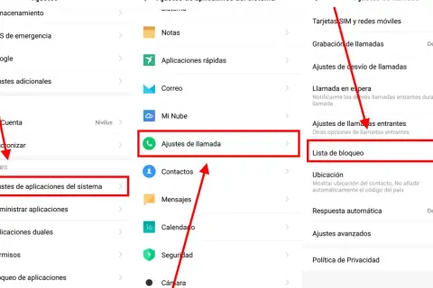 Ajustes de llamada > Lista de bloqueo. Así puedes bloquear un número privado en tu móvil.