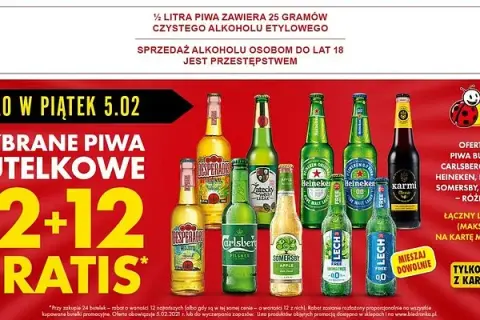 Jakie piwa na promocji 12 12 w Biedronce? Sprawdź, co zyskasz!