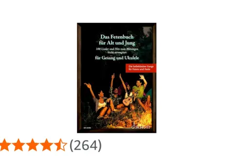 Das Fetenbuch für Alt und Jung: 100 Lieder und Hits zum Mitsingen, leicht arrangiert für Gesang und Ukulele. Perfekt für Feiern und Feste mit alten Liedern zum Mitsingen.