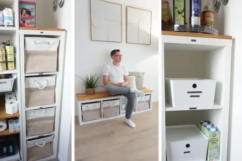 Praktische Kallax Ideen: Aufbewahrungskörbe und Boxen für Ordnung im Haushalt.
