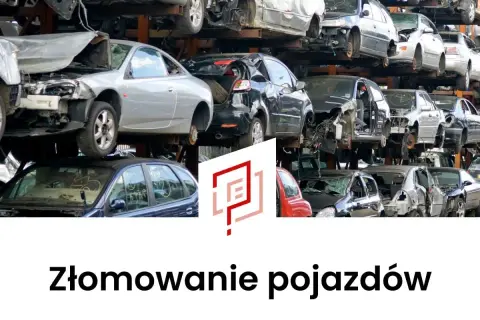 Złomowanie aut na złomowisku. Wiele samochodów czeka na recykling. Dowiedz się, jak zezłomować auto.