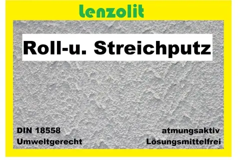 Streichputz innen von Lenzolit: atmungsaktiv, lösungsmittelfrei, umweltgerecht. Perfekt für Ihre Wände.