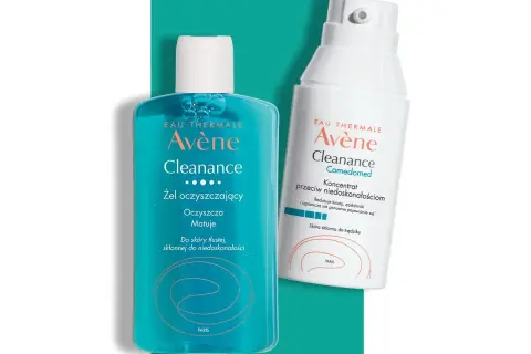 Avène Cleanance: żel oczyszczający i koncentrat przeciw niedoskonałościom. Idealny duet dla skóry skłonnej do trądziku.