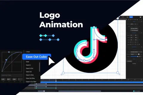 Learn how to create a smooth logo animation, like this TikTok-inspired one, using easing curves like "Ease Out Cubic" in this tutorial.