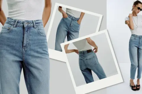 Jeans a vita alta, il vero significato di "mom fit". Comodi e alla moda, perfetti per ogni occasione.