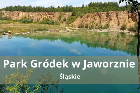Polskie Malediwy w Jaworznie. Trasa przez Park Gródek zachwyca turkusową wodą i skalnymi ścianami.