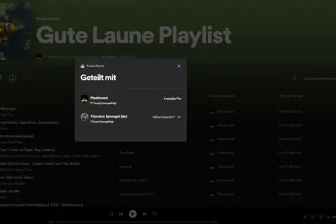 Gute Laune Playlist mit 80er-Hits, geteilt mit Freunden. Perfekt für gute Stimmung!