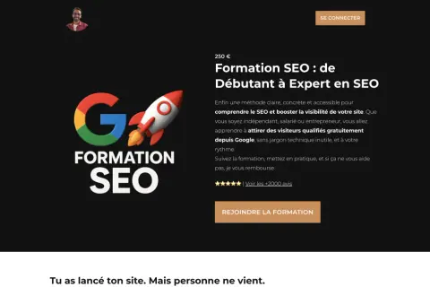 Formation SEO : apprenez à attirer des visiteurs qualifiés sur votre site. Une formation référencement web complète pour booster votre visibilité.