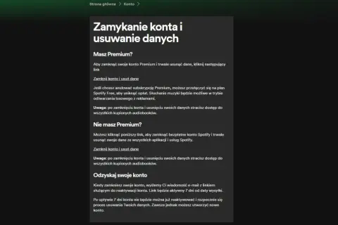 Jak trwale usunąć konto Spotify? Instrukcja krok po kroku