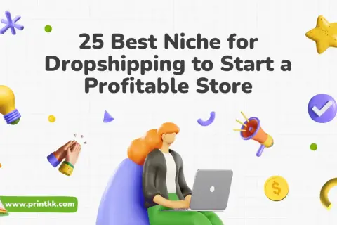 Ilustración sobre 25 nichos de dropshipping para crear tiendas online mas rentables.