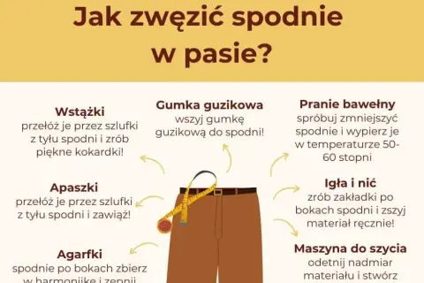 Jak zwęzić spodnie w pasie: Szybkie triki i metody DIY (do 70 znaków)