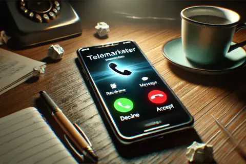 Telefon dzwoni, a na ekranie widnieje "Telemarketer". Czy to odpowiedź na pytanie, dlaczego po wpisaniu danych do loterii pożyczkowej dzwonią telemarketerzy z innych branż?