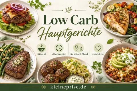 Low Carb Hauptgerichte: Burger, Steak, Hähnchen & mehr. Sättigend, alltagstauglich, einfach lecker.