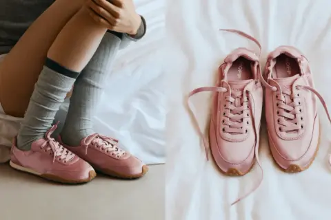 Różowe buty sportowe marki HOFF. Idealne na co dzień, wygodne i stylowe.