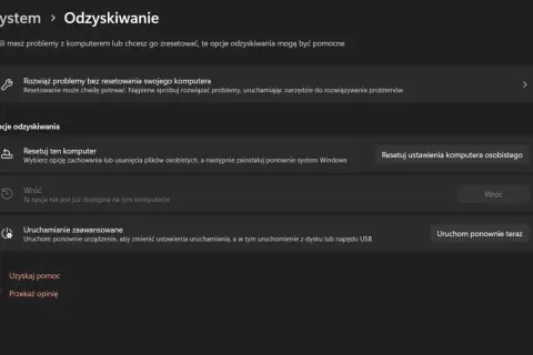 Jak przywrócić komputer do ustawień fabrycznych Windows 11 bez utraty danych