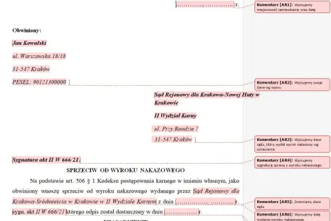 Jak napisać do sądu o odpis wyroku - uniknij błędów w wniosku
