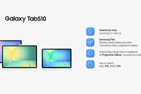 Galaxy TabS10. Dowiedz się, cellular co to za oferta: gwarancja ceny, Samsung Flex, Program Odkup i raty 0%.