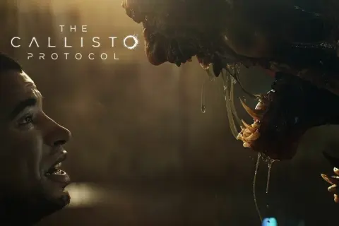 Przerażający potwór z The Callisto Protocol zbliża się do przerażonego bohatera. Poradnik pomoże Ci przetrwać.