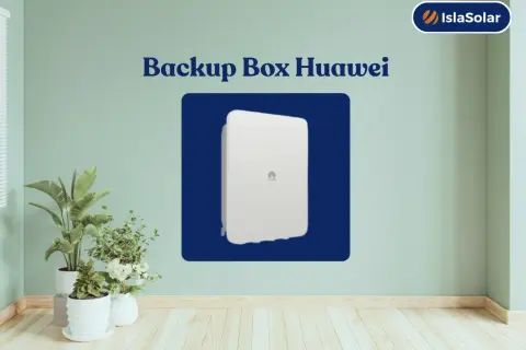 Caja de respaldo Huawei para energía solar.
