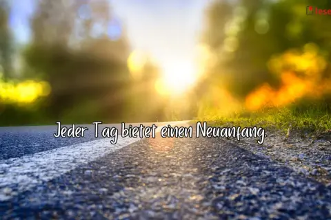 Ein sonniger Weg symbolisiert den **Neuanfang** in der **Psychologie**. Jeder Tag bietet eine neue Chance, das Leben positiv zu gestalten.