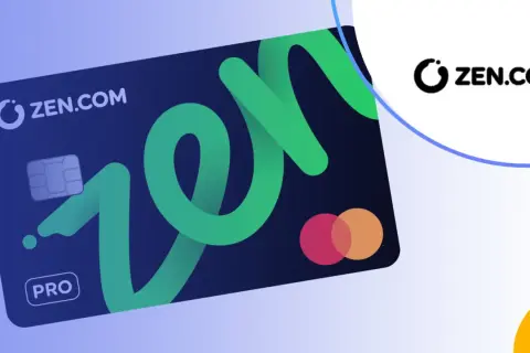 Karta ZEN.COM PRO z zielonym logo ZEN. Idealna do płatności, jak zen wpłatomat.