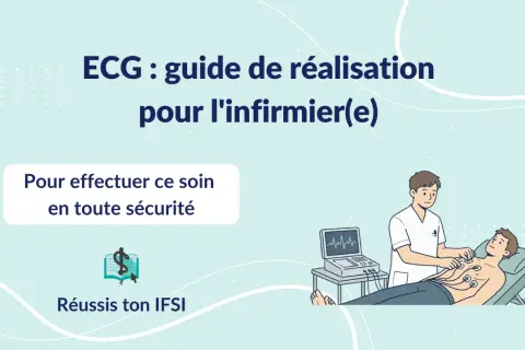Un infirmier aide un patient à faire un ECG. Le guide explique comment réaliser cet examen en toute sécurité.
