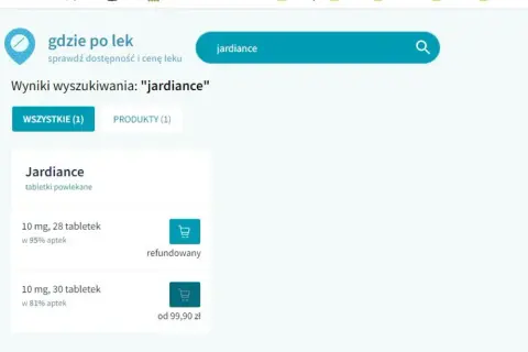 Ile kosztuje lek Jardiance na 30 tabletek? Sprawdź ceny w aptekach