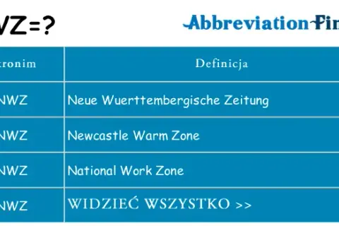 Co to znaczy NWZ? Definicja i dokładne wyjaśnienie tego pojęcia