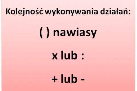 Kolejność działań w matematyce: Jak zawsze liczyć poprawnie?