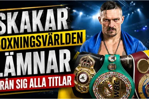 Boxningsvärlden skakas! Oleksandr Usyk, med sina mästarbälten, lämnar alla titlar. Kanske Daniel Dubois väntar?