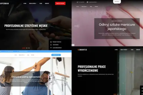 Test strony: barbershop, manicure japoński, fizjoterapia i remonty.