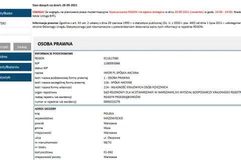 Jak uzyskać numer rejestracji firmy REGON czy KRS w Polsce?