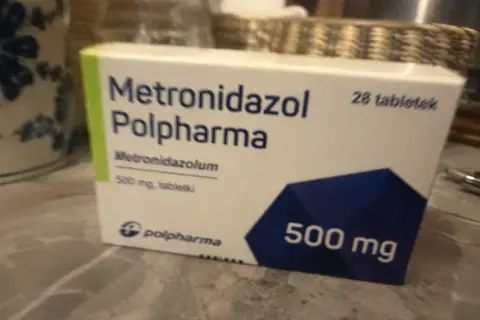 Opakowanie Metronidazolu Polpharma 500 mg, 28 tabletek. Sprawdź aktualną metronidazol cena.