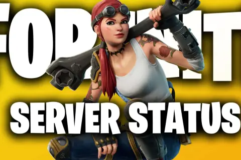 Fortnite Server Status: Die Server sind offline, die Spielerin mit Werkzeug wartet.
