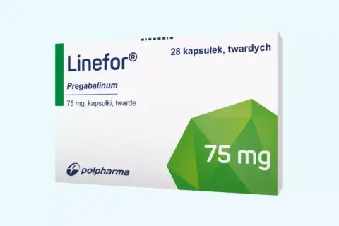 Linefor 75 mg pomaga w leczeniu bólu neuropatycznego, padaczki i zaburzeń lękowych. Opakowanie zawiera 28 kapsułek.