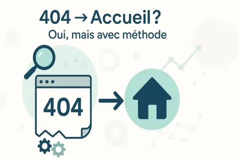 Une page 404 renvoyant à l'accueil, une méthode pour gérer les erreurs PHP.