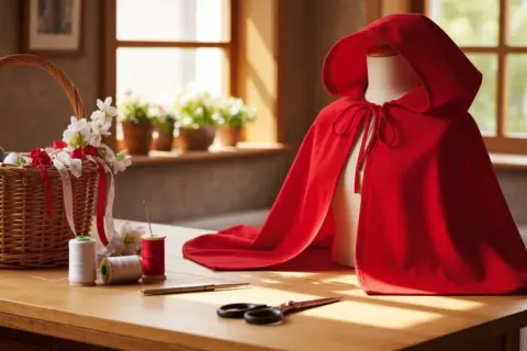 Jak uszyć pelerynę Czerwonego Kapturka? Prosty poradnik DIY