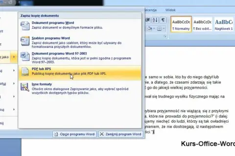 Jak zapisać plik Worda w PDF - proste metody i cenne wskazówki