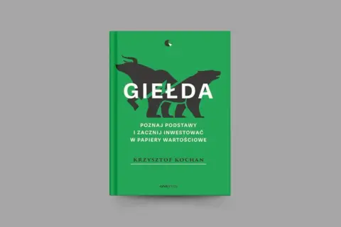 Okładka książki "Giełda" z bykiem i niedźwiedziem.