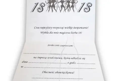 Jak napisać zaproszenie na 18 dla chrzestnej, które zachwyci?