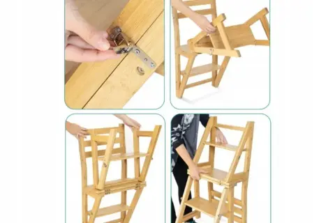 Krzesło-drabinka DIY: Zbuduj mebel 2w1 i zaskocz domowników!