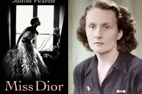 Catherine Dior, hermana de Christian Dior, en la portada del libro "Miss Dior".