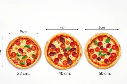 Ile waży pizza 50 cm? Zaskakujące różnice w wadze według ciasta