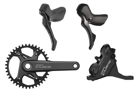 Shimano CUES: manetki, korba i hamulec tarczowy. Porównanie z Deore.