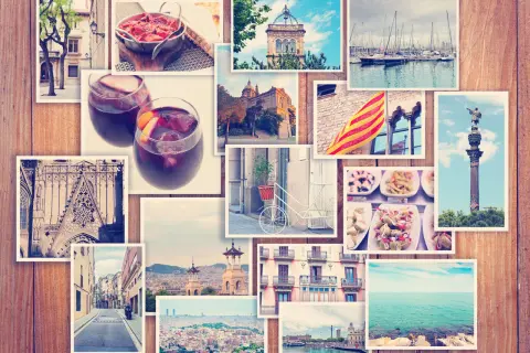 Inspiracja na jak zrobić tapetę z kilku zdjęć: Barcelona w obiektywie – od architektury po smaki.