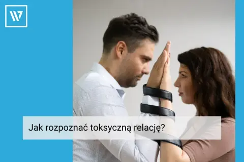 Para spięta kajdankami, symbolizująca toksyczną relację. To, co zaboli faceta, to utrata wolności i kontroli.