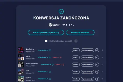 Jak przenieść playlisty Tidal na nowe konto? Prosty poradnik